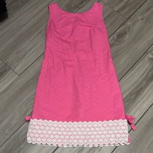 Lilly Pulitzer Fitch Shift Pink and White Dress